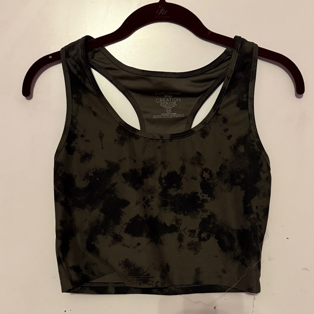 Evolution and Creation Black and Olive Tank Top